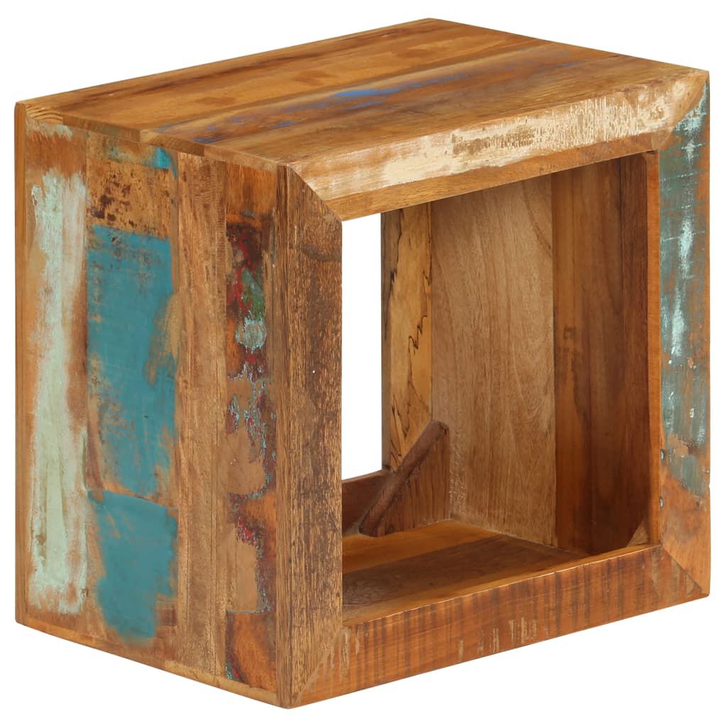 Hocker 40x30x40 cm Altholz Massiv