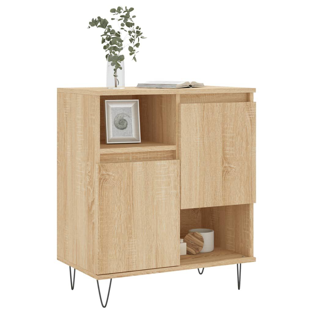 Sideboard mit Türen 60 cm breit in Sonoma Eiche Optik Wohnzimmer Flur modern