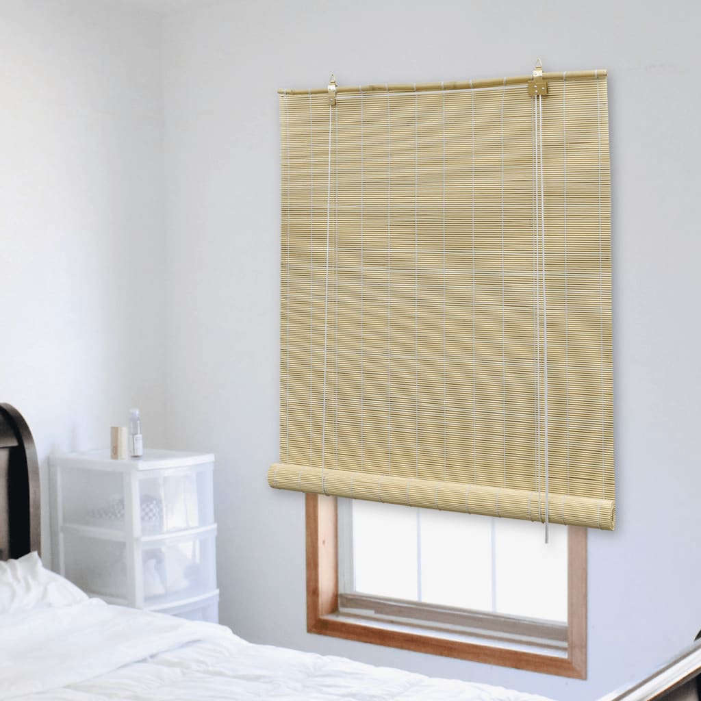 Rollo Bambus Bambusrollo Seitenzugrollo Sichtschutz 150x160cm Vorhang Natur