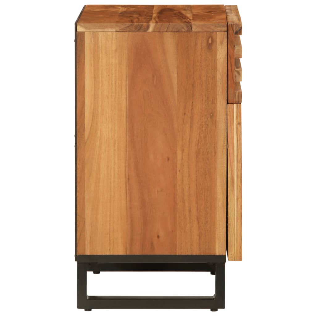 Nachttisch Braun Massivholz Mango Mittel Nachttisch