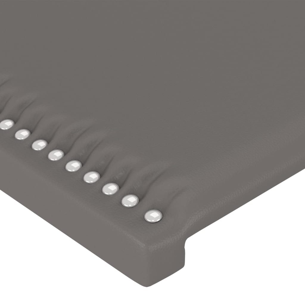 Kopfteile Kunstleder Grau 2  Stück 90x5x78/88 cm Elegantes Design Robust Leicht zu montieren