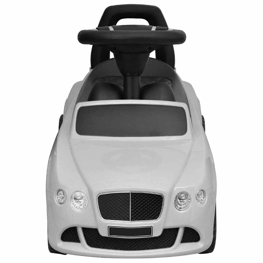 Kinder Tretauto weiß robustes Fahrzeug für Garten und Hof