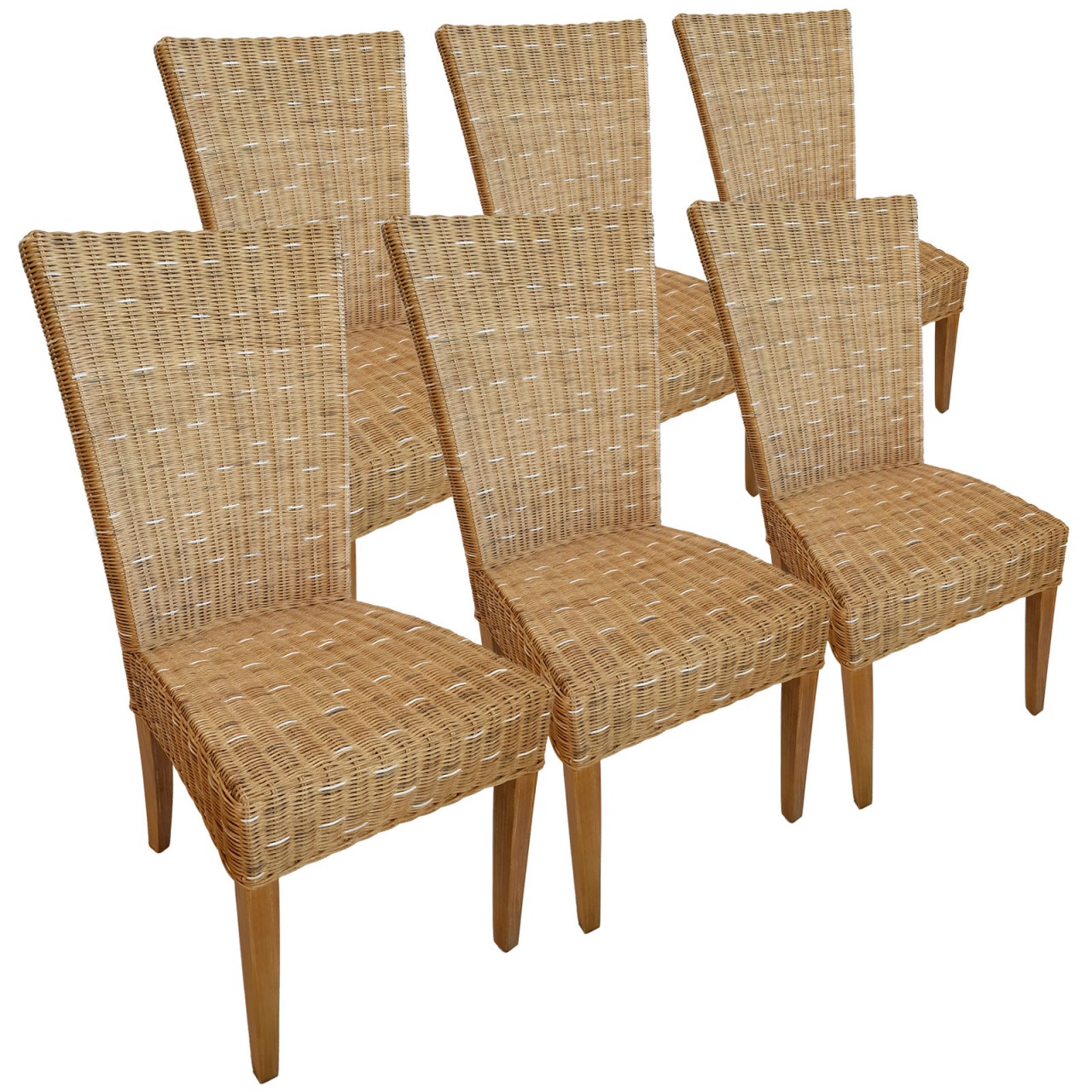 Esszimmer Stühle Rattanstühle Wintergarten Korbstühle Cardine 6 Stück cappuccino Esszimmer Stühle Rattanstühle Wintergarten Korbstühle Cardine 6 Stück cappuccino