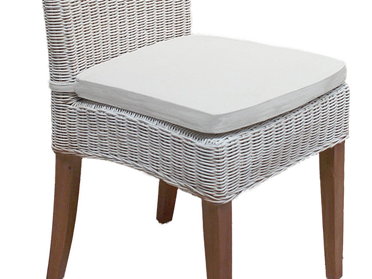 Esszimmer Stühle 6 Stück Rattanstühle Esstisch Stühle Wintergarten Cardine weiß