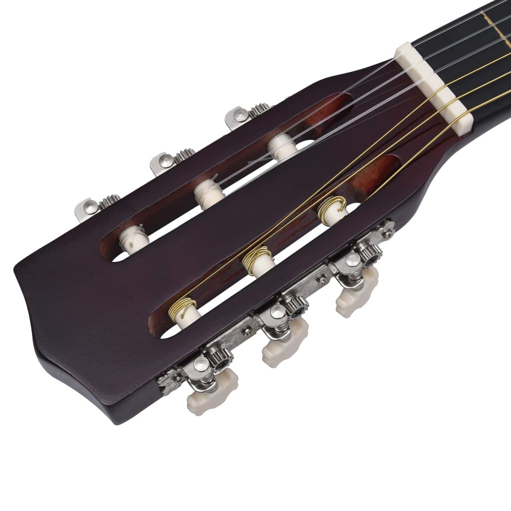 Anfänger Gitarre Gitarrenset 34 Zoll Klassikgitarre mit 8 Zubehörteilen
