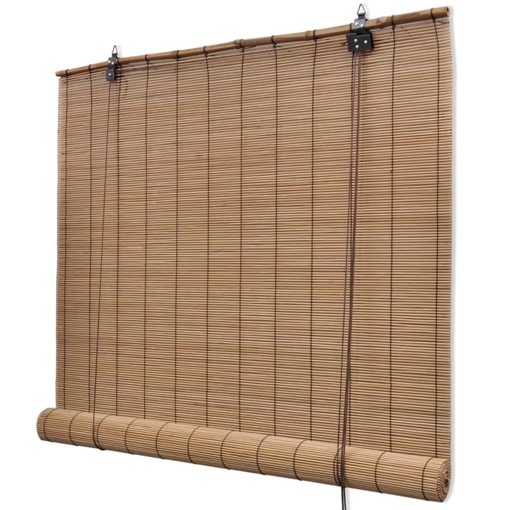Bambusrollo Braun 100x160 cm Sichtschutz Fensterdeko Natürlich