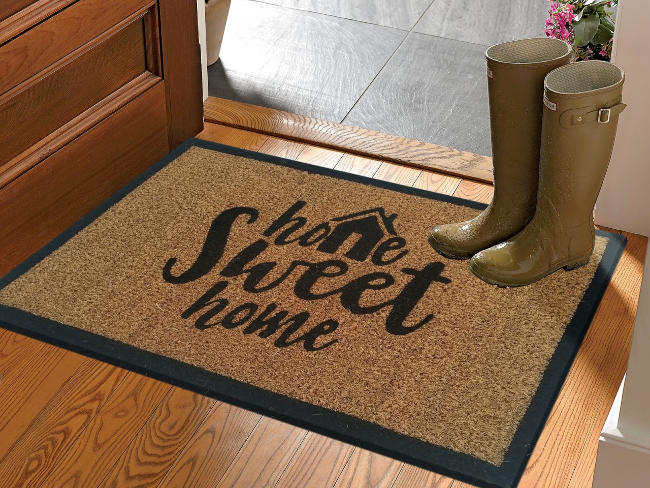 Kokosmatte 10er Set 60 x 40 cm Motiv Fußmatte Türvorleger Fußabtreter Schmutzfangmatte Haustür Kokosmatte 10er Set 60 x 40 cm Motiv Fußmatte Türvorleger Fußabtreter Schmutzfangmatte Haustür