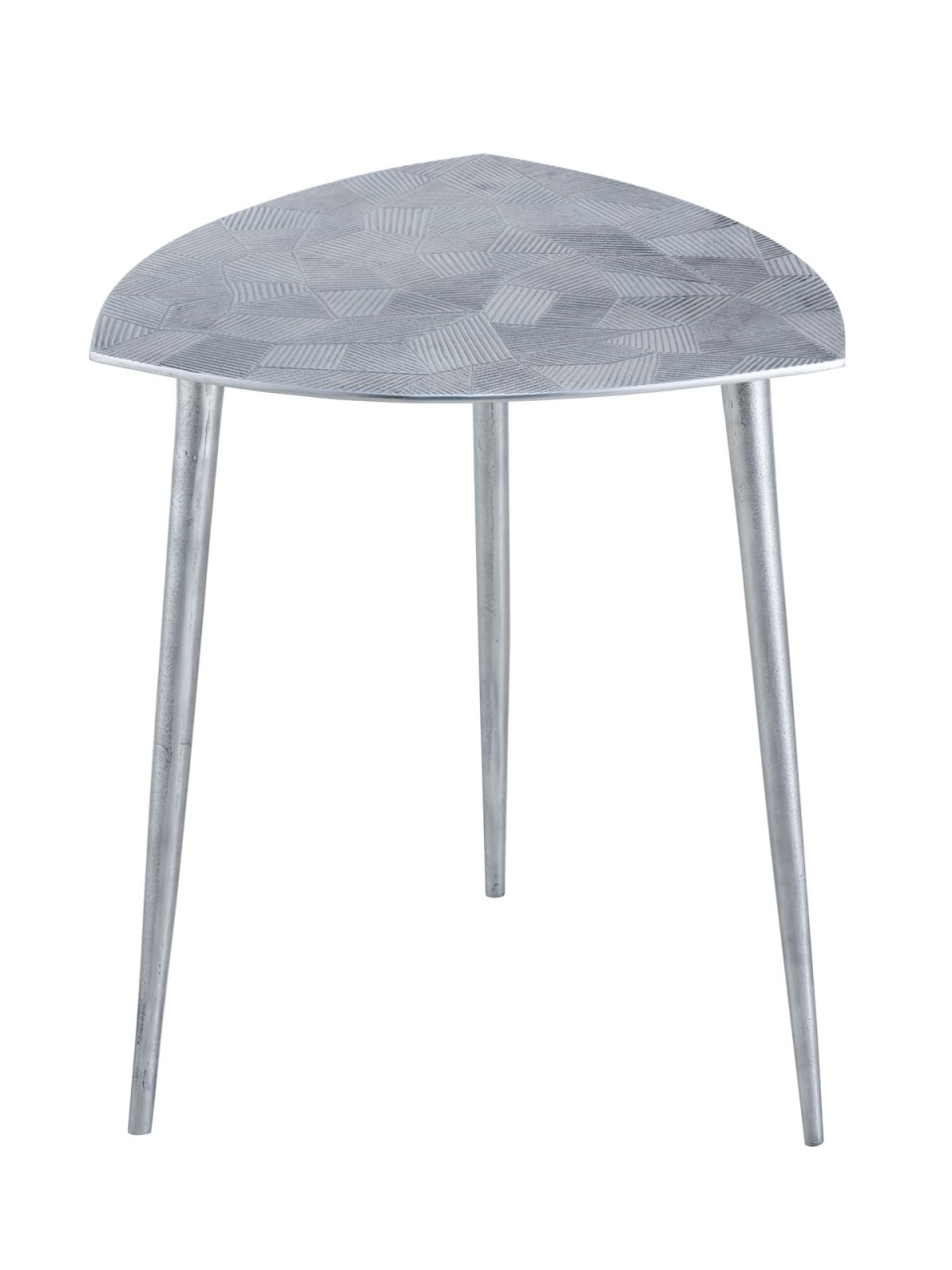 Beistelltisch Metall Dekotisch Alster 40x45x40 cm dreieckig klass. Design Aluminium silber o. gold Beistelltisch Metall Dekotisch Alster 40x45x40 cm dreieckig klass. Design Aluminium silber o. gold