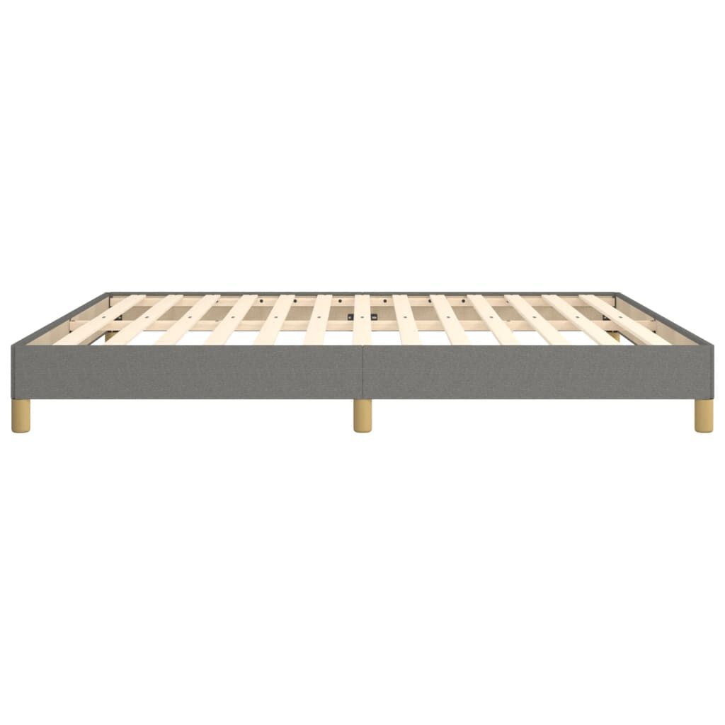Bettgestell ohne Matratze Dunkelgrau 180x200 cm Stoff