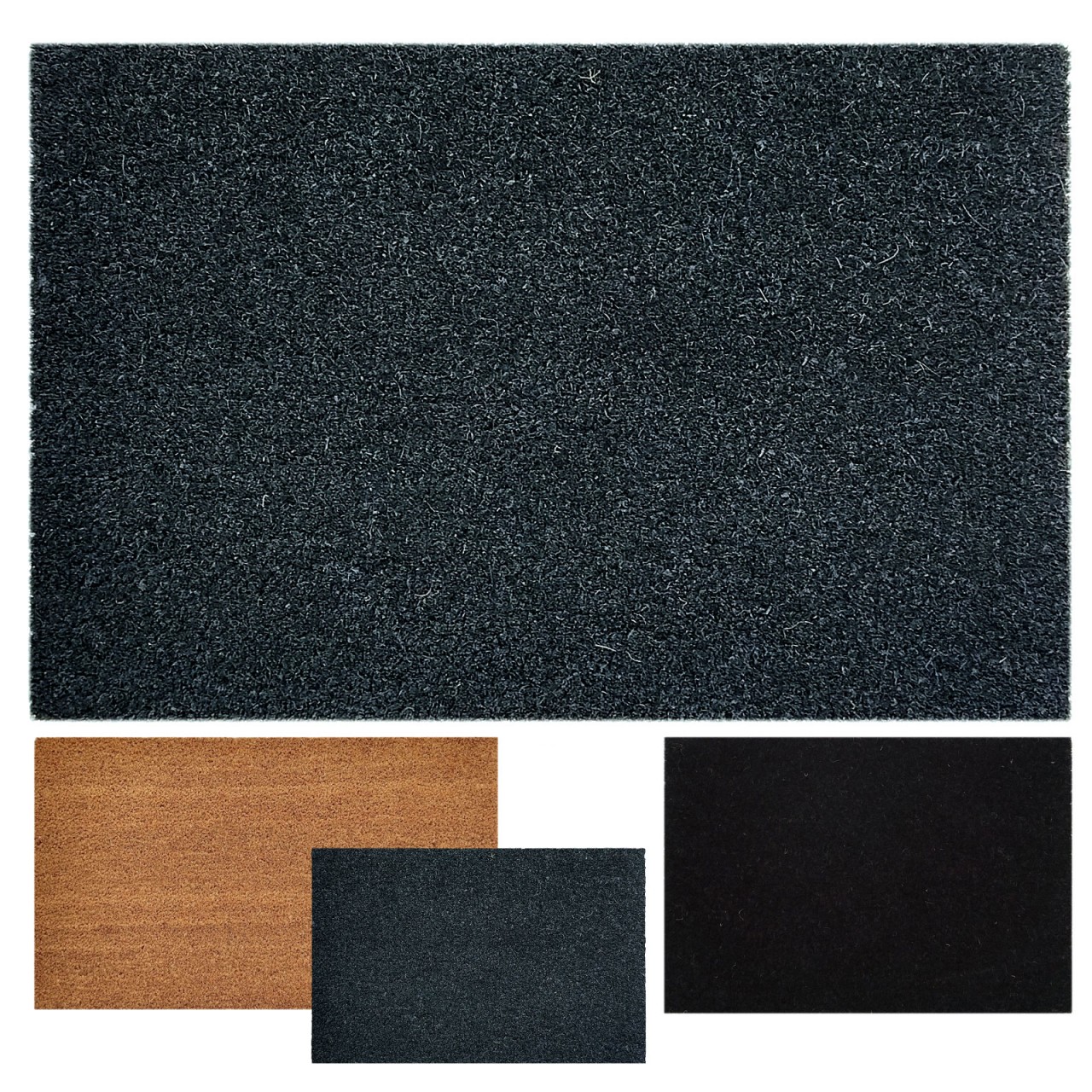 Türvorleger Kokosmatte Schmutzfangmatte Fußmatte Fußabtreter einfarbig für Haustür 3 Farben Türvorleger Kokosmatte Schmutzfangmatte Fußmatte Fußabtreter einfarbig für Haustür 3 Farben
