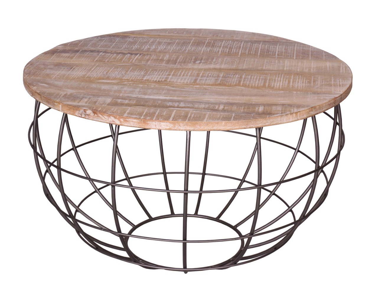 Couchtisch nachhaltig rund ø 75 cm Wohnzimmer-Tisch Massivholz London Metall Gitter Metall Gestell Couchtisch nachhaltig rund ø 75 cm Wohnzimmer-Tisch Massivholz London Metall Gitter Metall Gestell