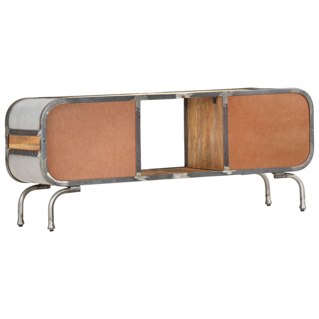 TV-Schrank Mangoholz 110x30x42 cm Massivholz Industrie Design