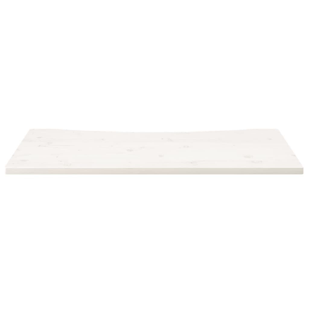 Schreibtischplatte Weiß 110x60x2,5 cm Massivholz Kiefer