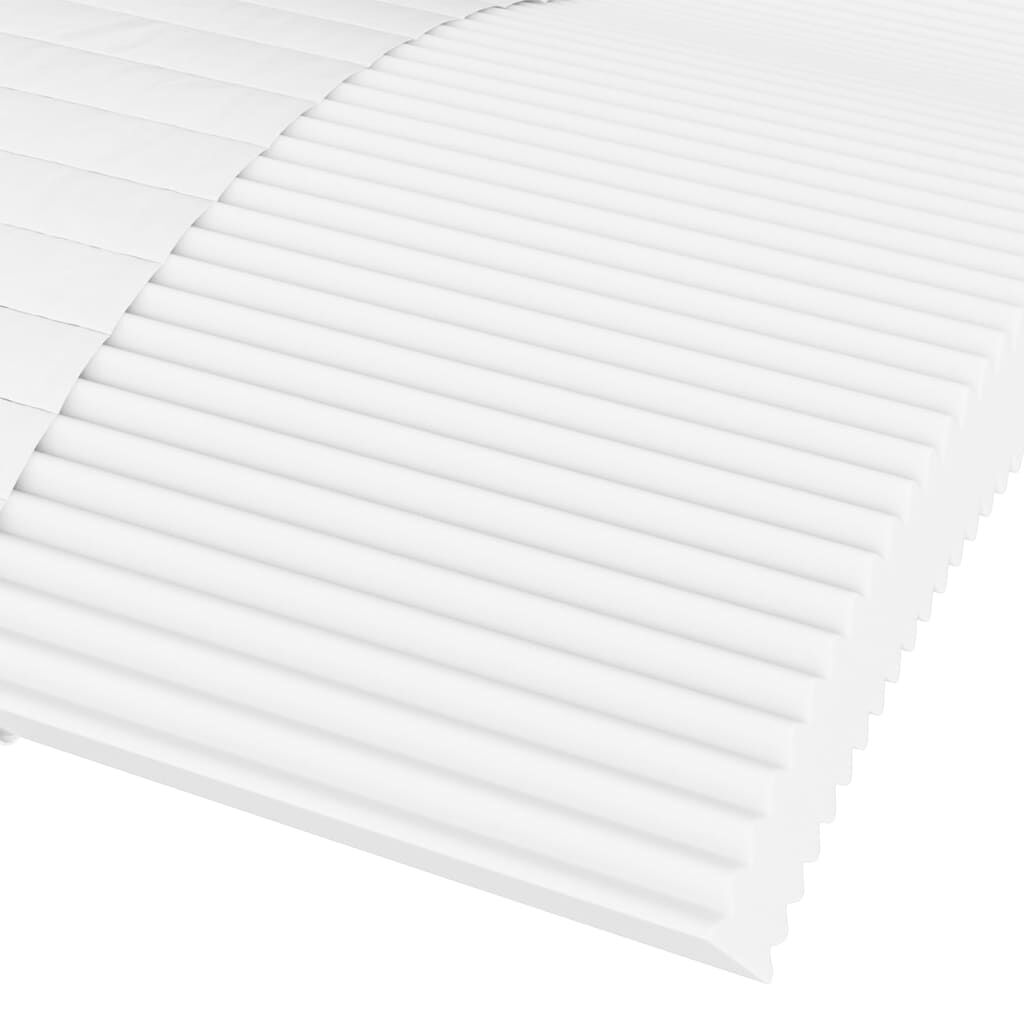 Komfortmatratze Weiß 120x200 cm aus Schaumstoff H2 H3 ergonomisches Liegen
