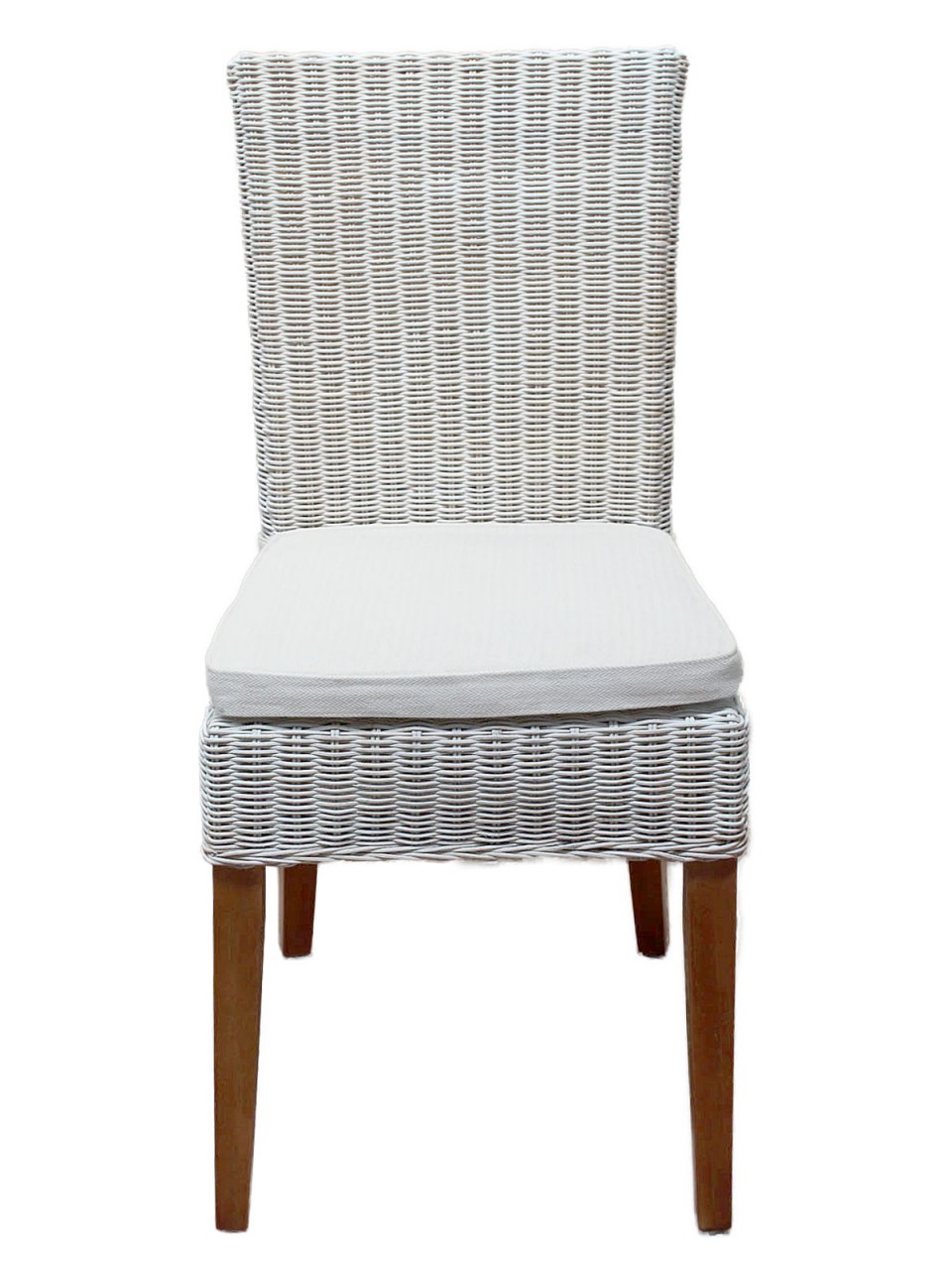 Esszimmer Stühle 6 Stück Rattanstühle Esstisch Stühle Wintergarten Cardine weiß