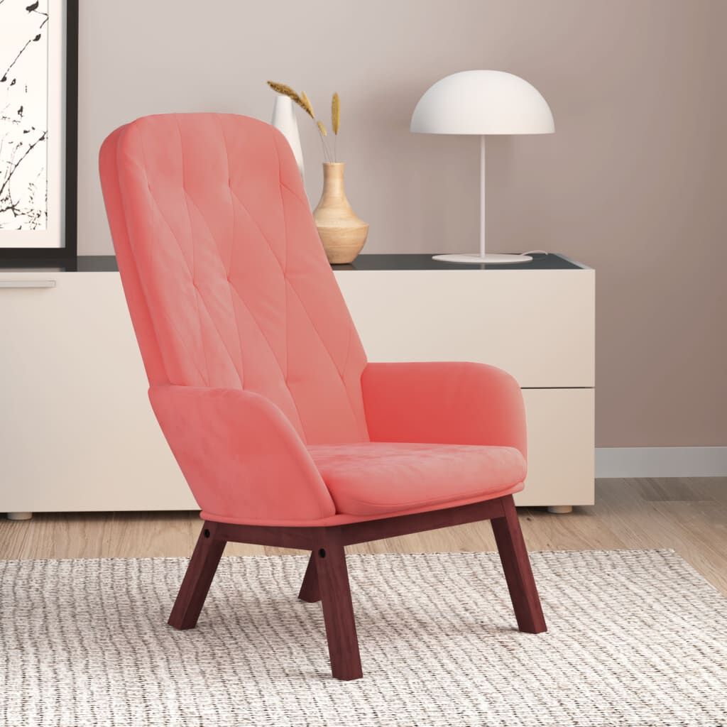 Relaxsessel Rosa Samt