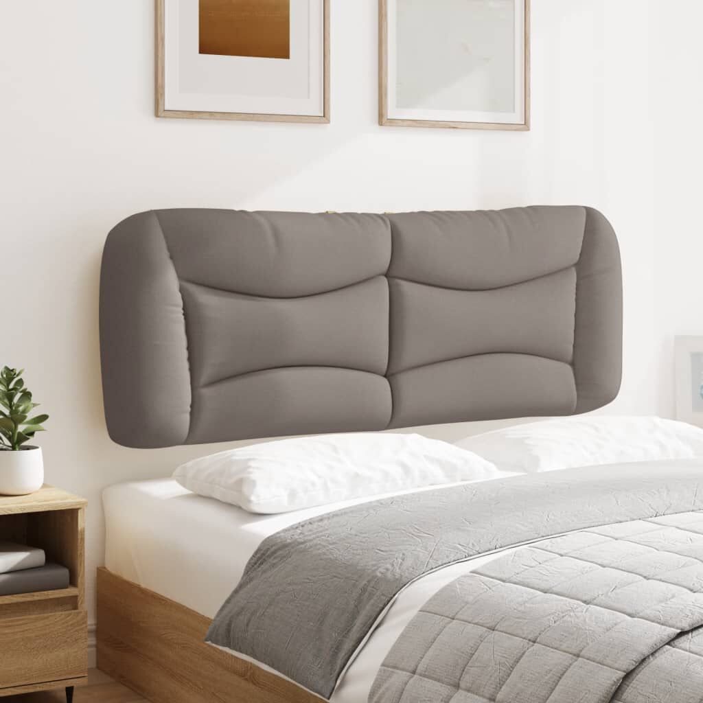 Kopfteil-Kissen "Hvar" Taupe 140 cm Stoff