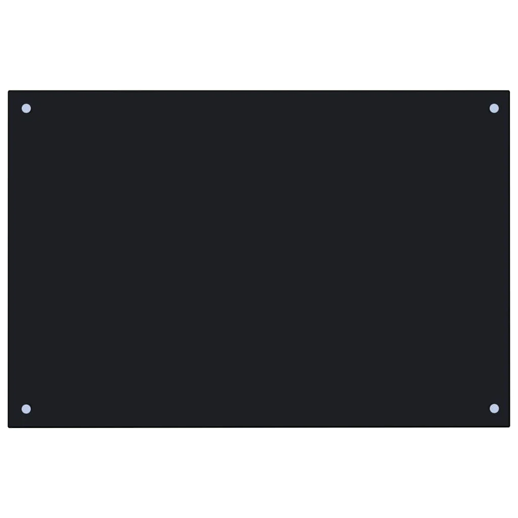 Küchenrückwand Spritzschutz Glasplatte Wandpaneel Küche Schwarz 90x60 cm Hartglas Küchenrückwand Spritzschutz Glasplatte Wandpaneel Küche Schwarz 90x60 cm Hartglas