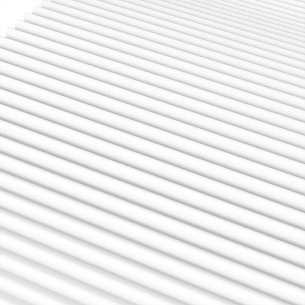 Komfortmatratze Weiß 120x200 cm aus Schaumstoff H2 H3 ergonomisches Liegen