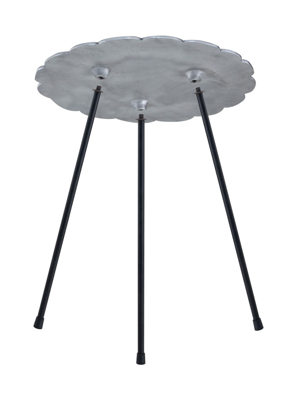 Beistelltisch Metall Dekotisch Hilton ø 35 x H 45 cm rund Aluminium mit Struktur silber od. gold Beistelltisch Metall Dekotisch Hilton ø 35 x H 45 cm rund Aluminium mit Struktur silber od. gold