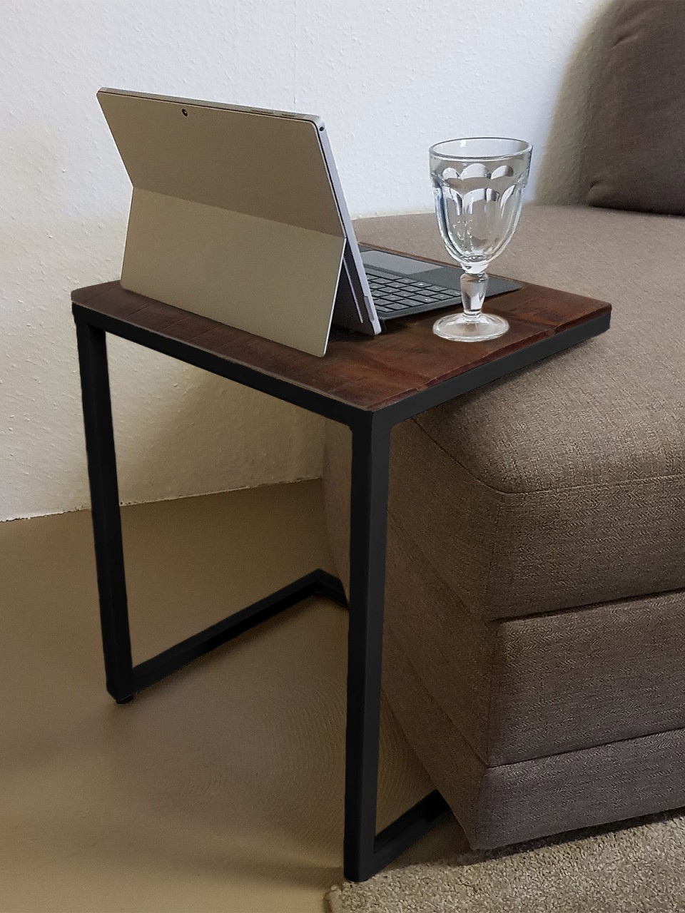 Couchtisch 2er Set B 40 H 51 cm Wohnzimmer-Tisch-Set Beistelltisch Atlanta Metall Gestell Couchtisch 2er Set B 40 H 51 cm Wohnzimmer-Tisch-Set Beistelltisch Atlanta Metall Gestell