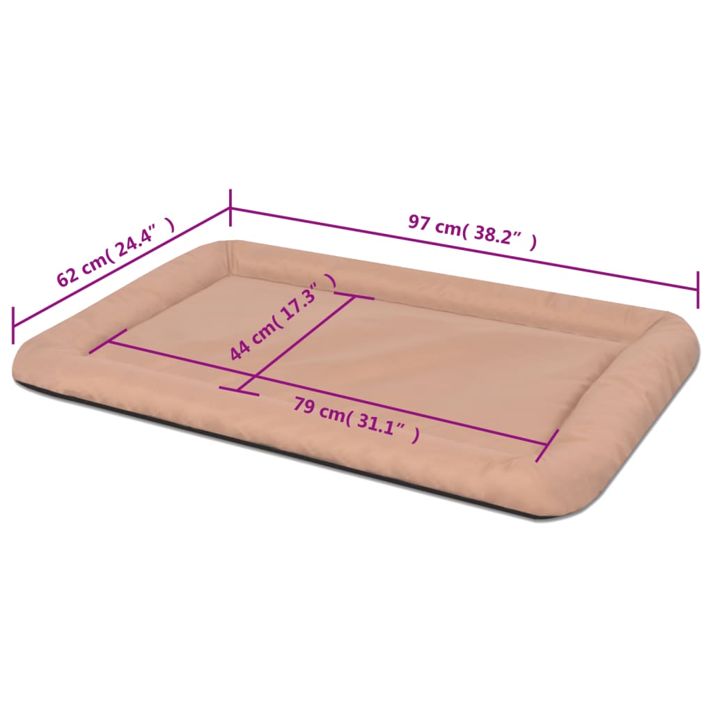 vidaXL Hundematratze Größe XXL Beige