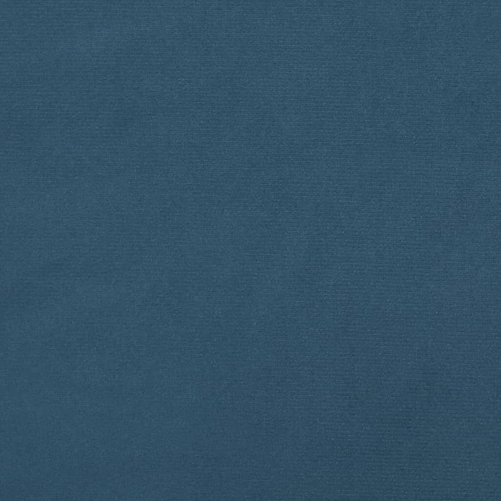 Bettgestell Dunkelblau 180x200 cm aus Samt ohne Matratze elegant gepolstert