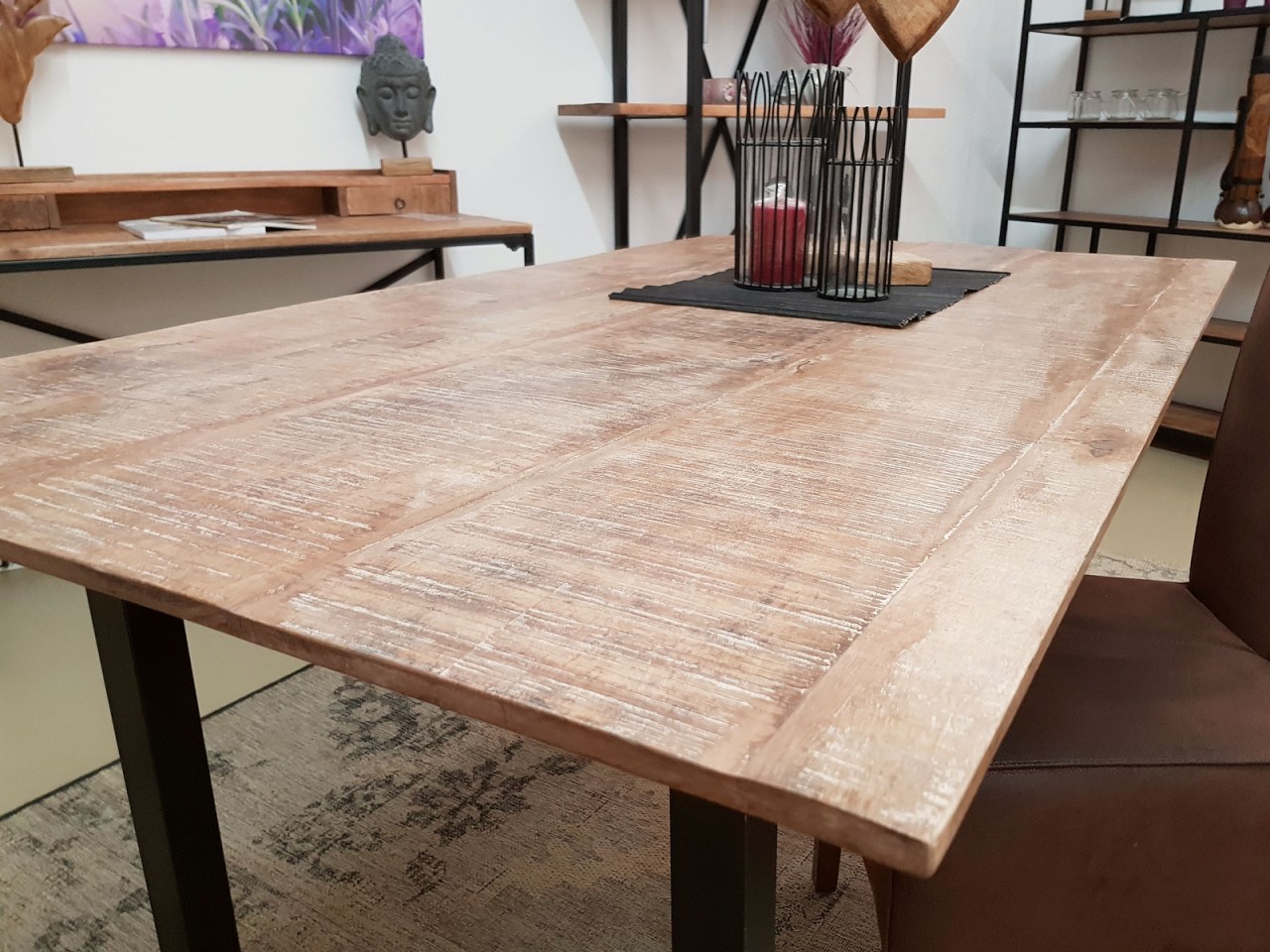 Esstisch Küchen Tisch Esszimmer Tisch Liverpool 120x80 160x90 u. 200x100 cm Mangoholz massiv