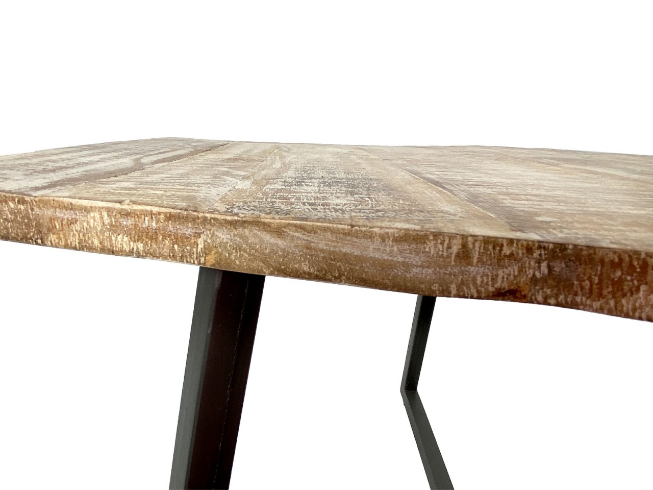 Couchtisch 74 x 56 cm nachhaltig Wohnzimmer Tisch Beistelltisch Lyon Metall-Gestell
