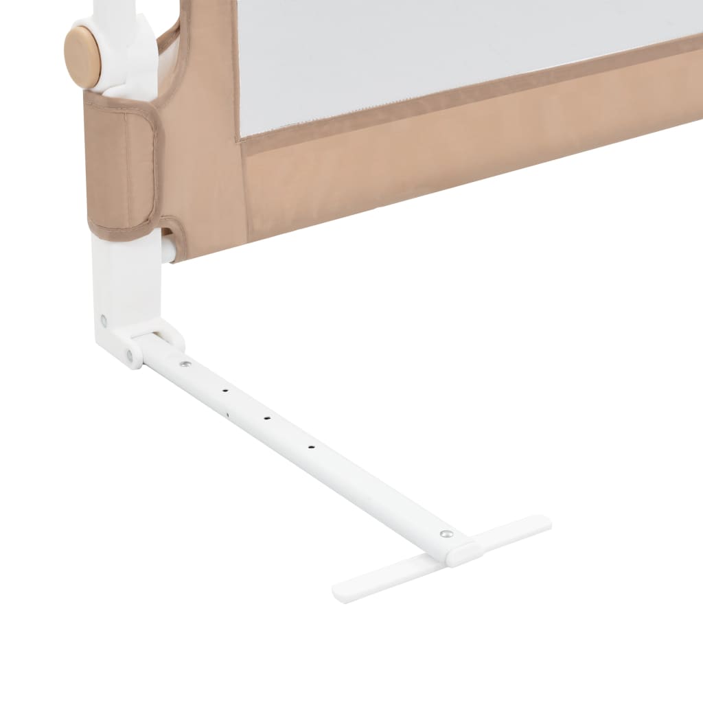 Kleinkind-Sicherheitsbettgitter Taupe 120x42cm Polyester Kleinkind-Sicherheitsbettgitter Taupe 120x42cm Polyester