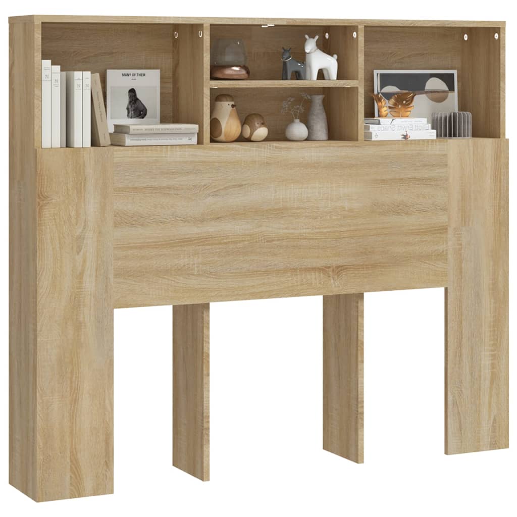 Kopfteilschrank Betthaupt Regal Sonoma-Eiche 120 x 19 x 103,5 cm