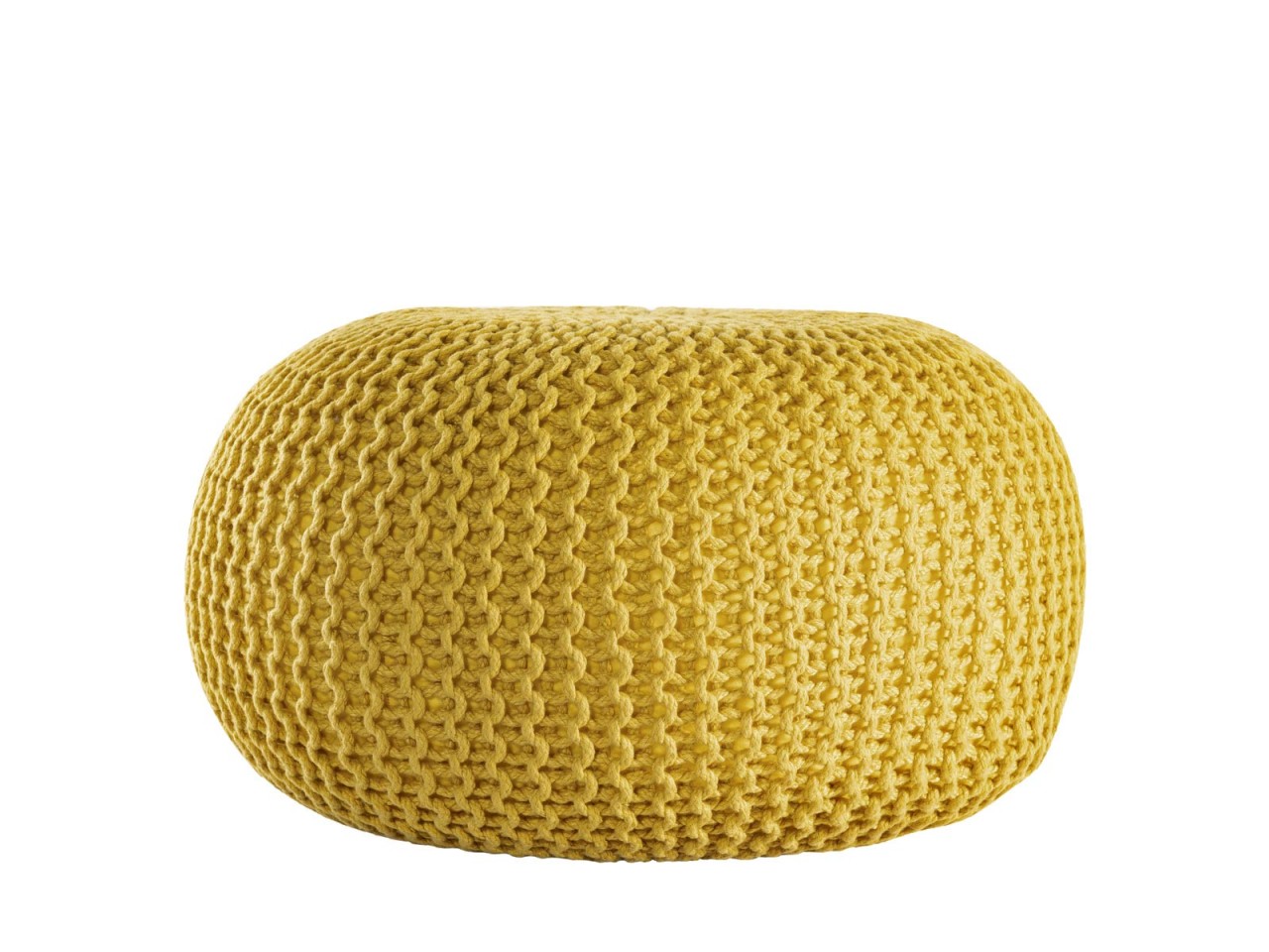 Pouf PREMIUM ø45cm Sitzhocker Strickpouf Innen Terrasse Pool Garten nachhaltig