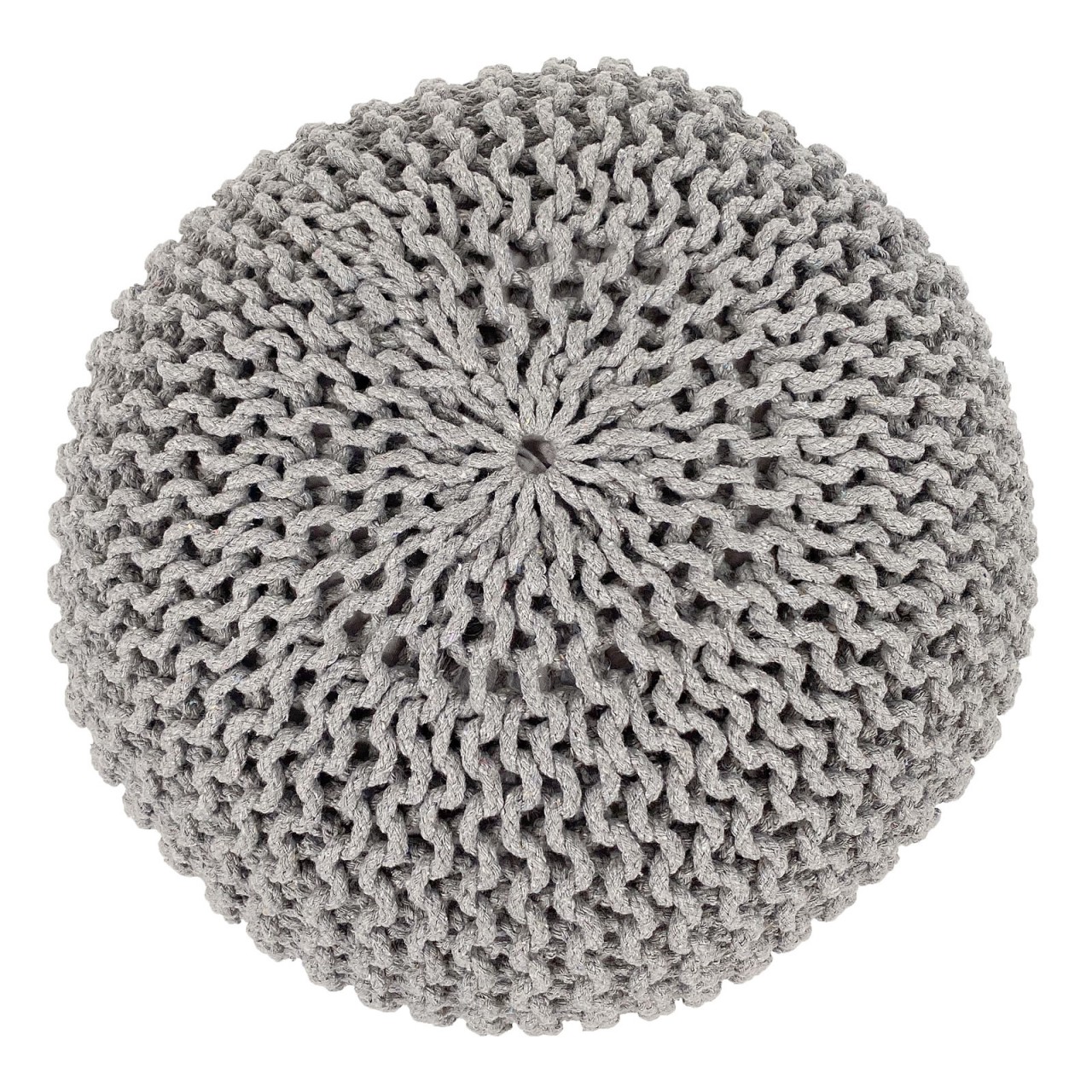 Pouf Ø 55 H 37 H 37 Strickhocker Sitzpouf Bodenkissen nachhaltig Pouf Ø 55 H 37 H 37 Strickhocker Sitzpouf Bodenkissen nachhaltig