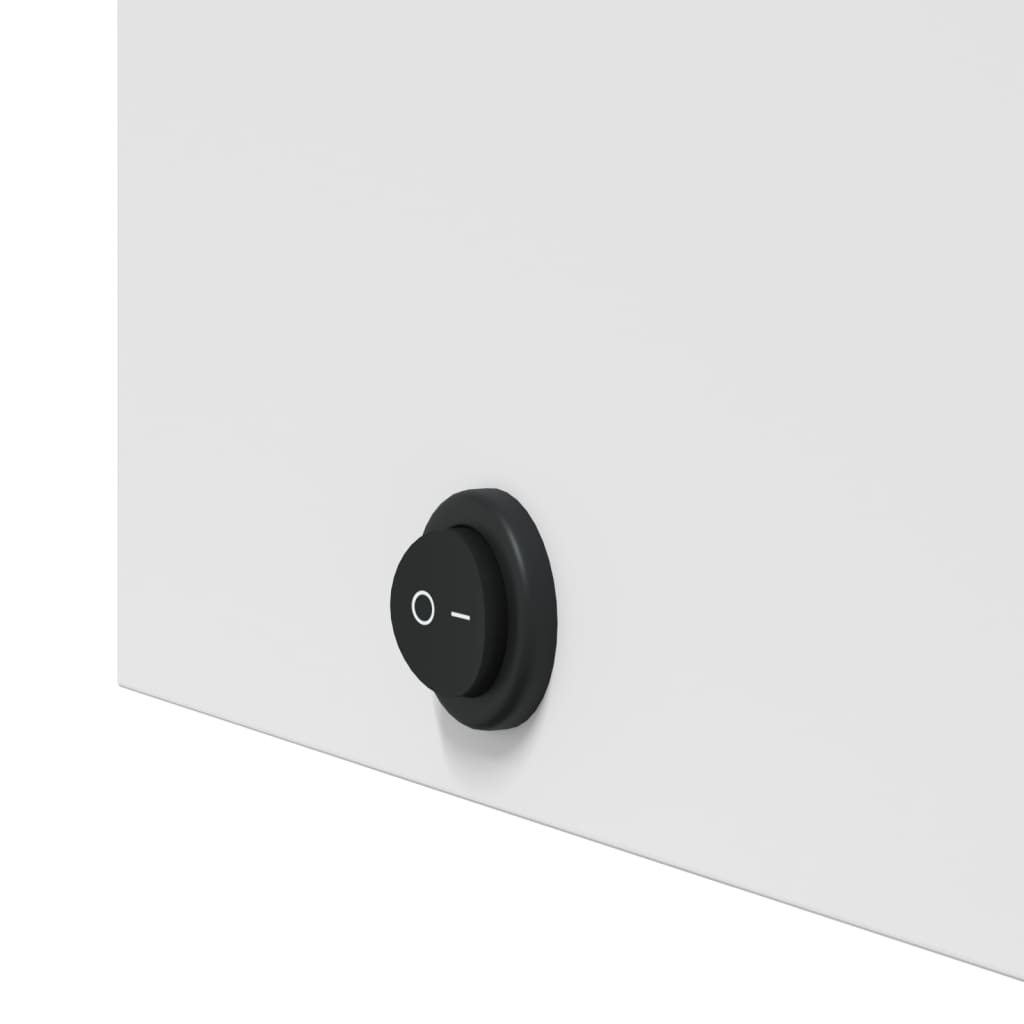 Spiegelschrank LED Gewölbt Weiß 42x13x70 cm Modern funktional Stilvoll 