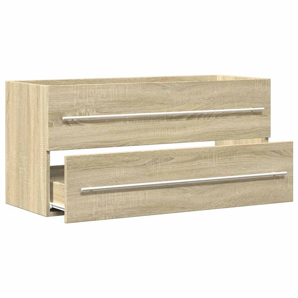 Waschbeckenunterschrank 100 x 38,5 x 48 cm Sonoma-Eiche modern