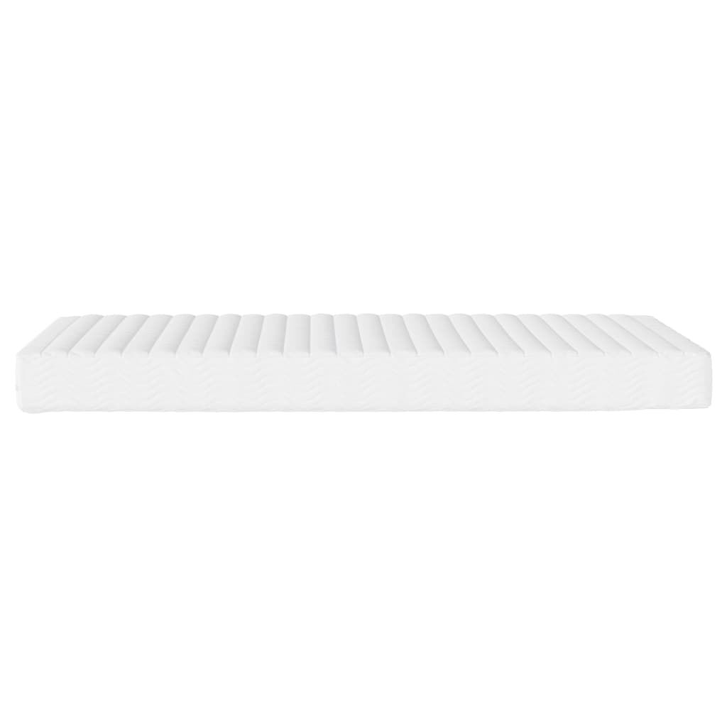 Komfortmatratze Weiß 120x200 cm aus Schaumstoff H2 H3 ergonomisches Liegen