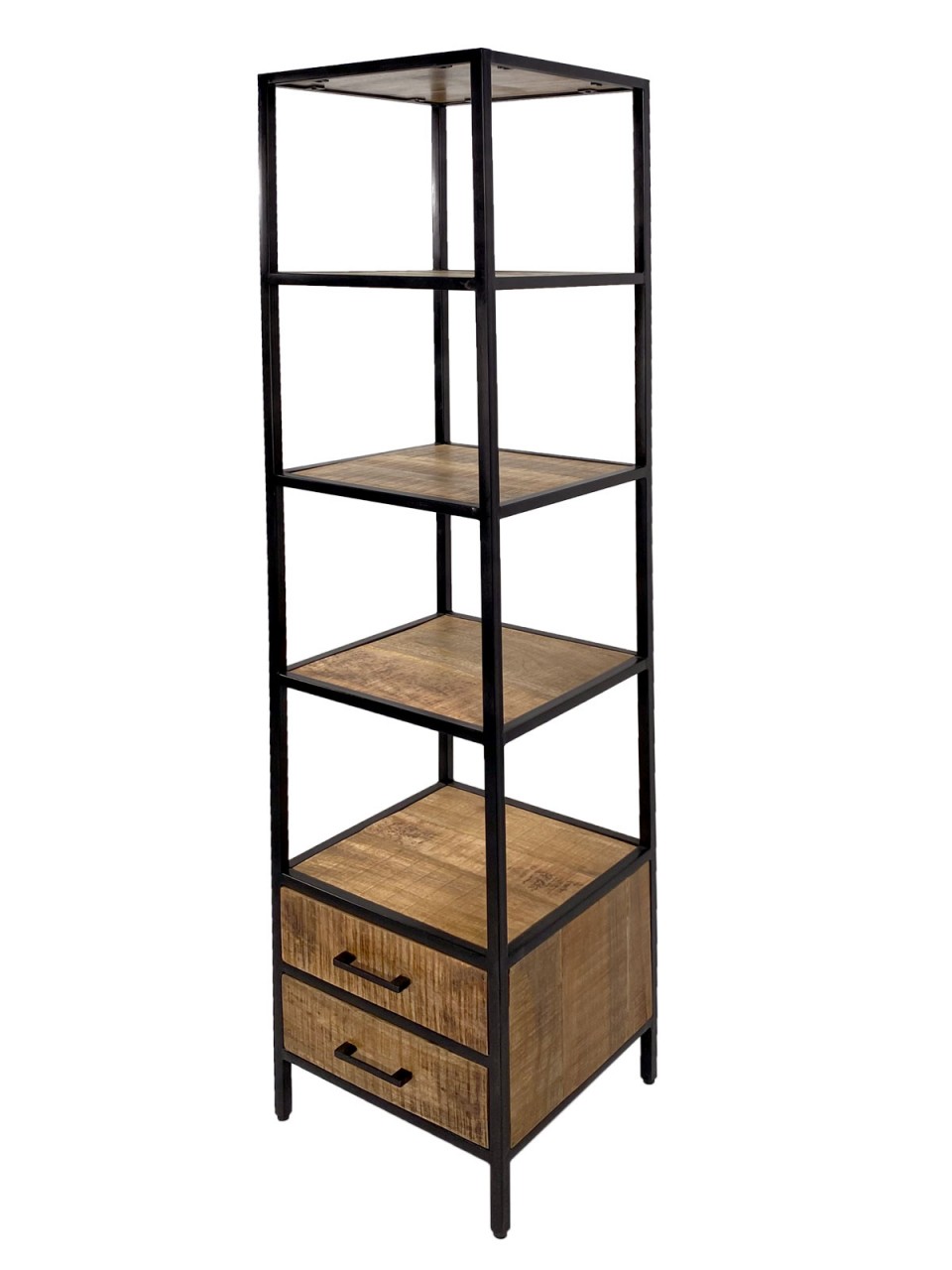 Bücherregal Stand Regal Bücherbord 40x180x40 cm mit Schubladen Liverpool Metall-Gestell schwarz Bücherregal Stand Regal Bücherbord 40x180x40 cm mit Schubladen Liverpool Metall-Gestell schwarz