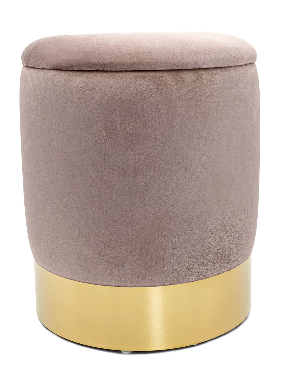 Samthocker Deko Hocker Samt Pouf Dekopouf Velour Hocker mit Stauraum u. Deckel Ø 31 H 38 cm