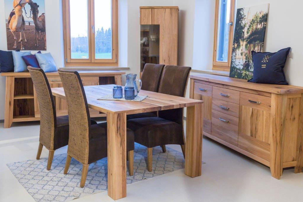 Rattanstühle Set 6 Stück Esszimmer Stühle Polsterstühle Antonio braun Polster Wildleder-Optik