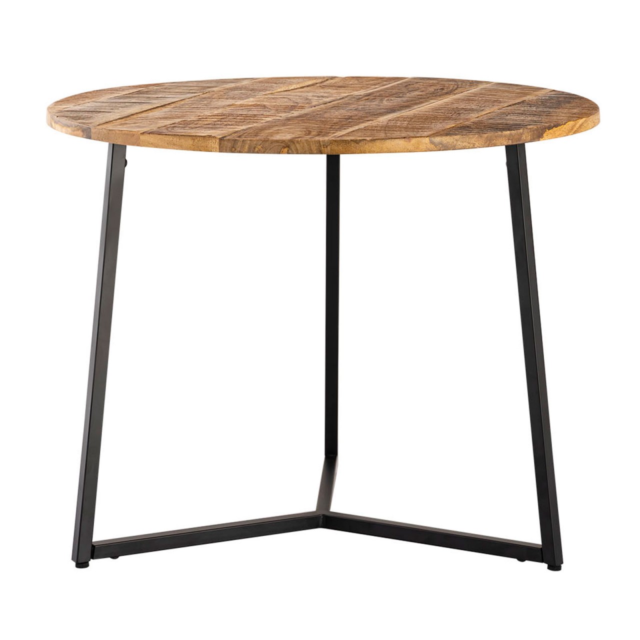 Couchtisch rund Beistelltisch Massivholz ø 56cm Wohnzimmertisch La Palma Metall Gestell schwarz Couchtisch rund Beistelltisch Massivholz ø 56cm Wohnzimmertisch La Palma Metall Gestell schwarz