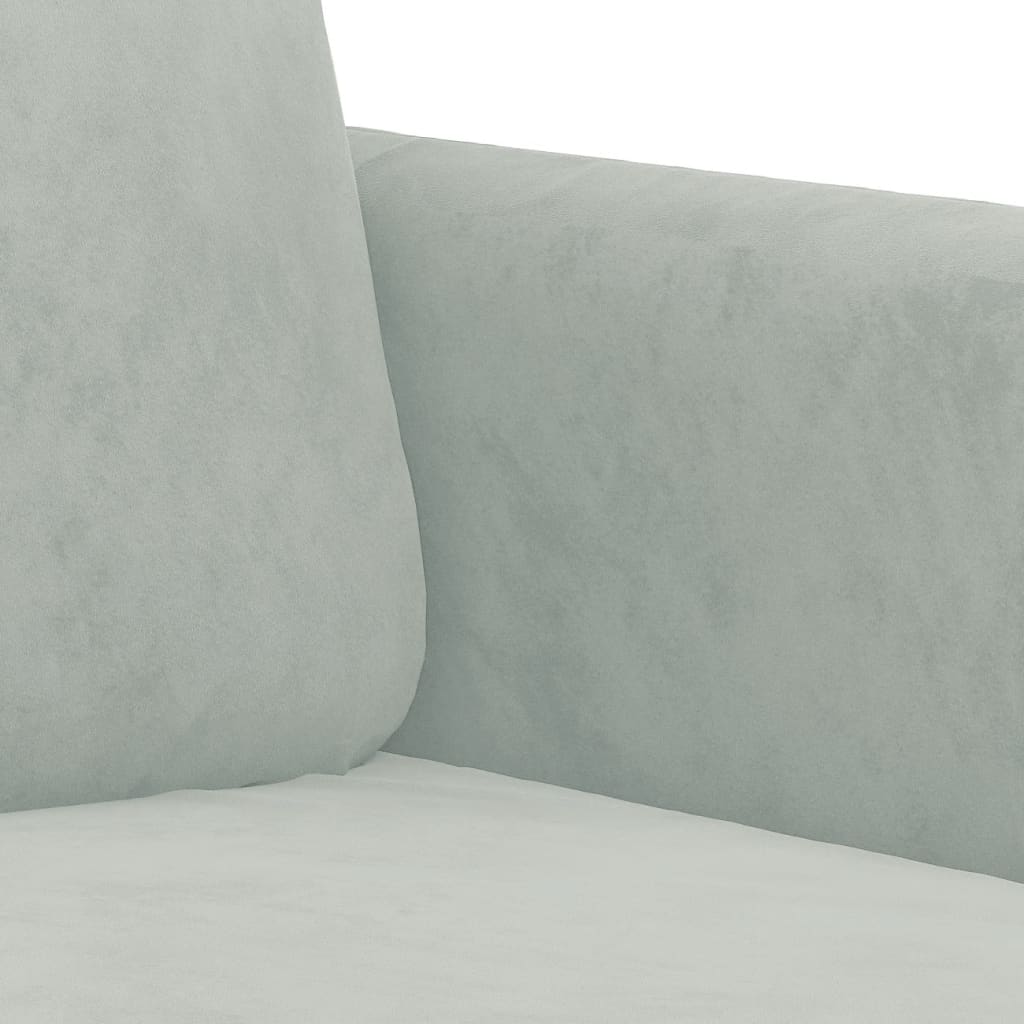 Sofa Couch 2-Sitzer Dunkelgrau 140 cm Samt elegant modern komfortabel gemütlich