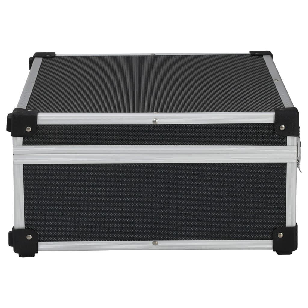 Aluminium Werkzeugkoffer Schwarz 46x33x16 cm stabil und kompakt Aluminium Werkzeugkoffer Schwarz 46x33x16 cm stabil und kompakt