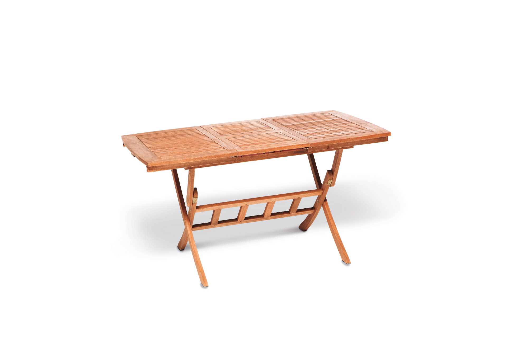 Comodoro Gartenmöbel-Set 9-teilig – 4 Klappsessel mit grauen Auflagen & Klappausziehtisch 110–160 cm aus FSC® Eukalyptusholz