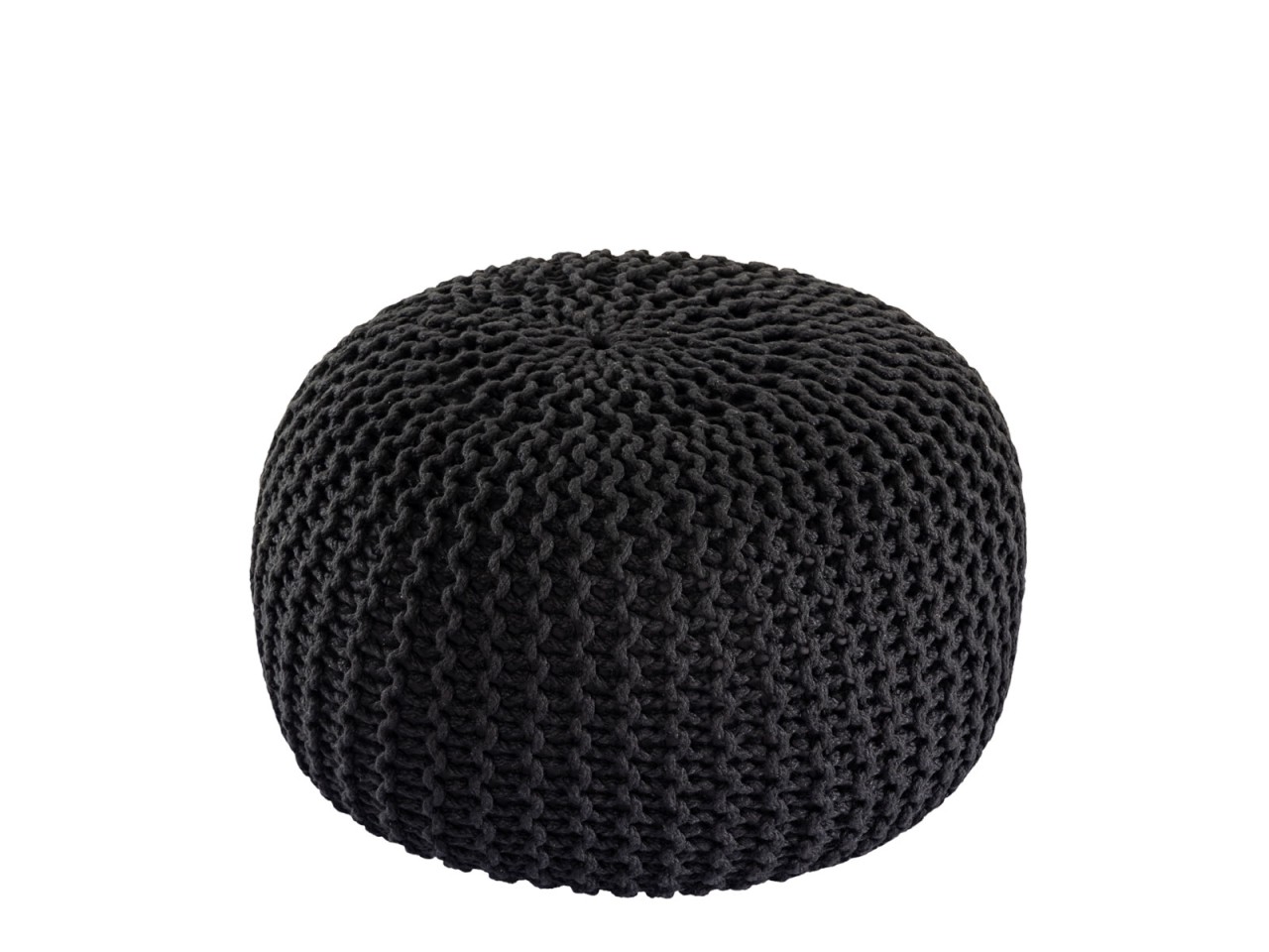 Pouf PREMIUM ø45cm Sitzhocker Strickpouf Innen Terrasse Pool Garten nachhaltig Pouf PREMIUM ø45cm Sitzhocker Strickpouf Innen Terrasse Pool Garten nachhaltig