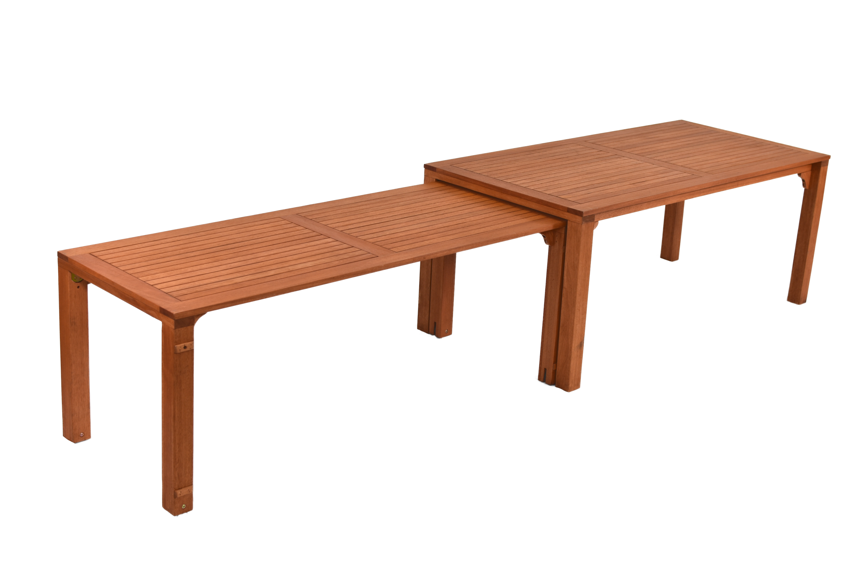 Comodoro Gartenmöbel-Set für 6 Personen – 13-teilig aus FSC® Eukalyptusholz mit Flex-Ausziehtisch 185–370 cm, verstellbaren Klappsesseln & Wendekissen