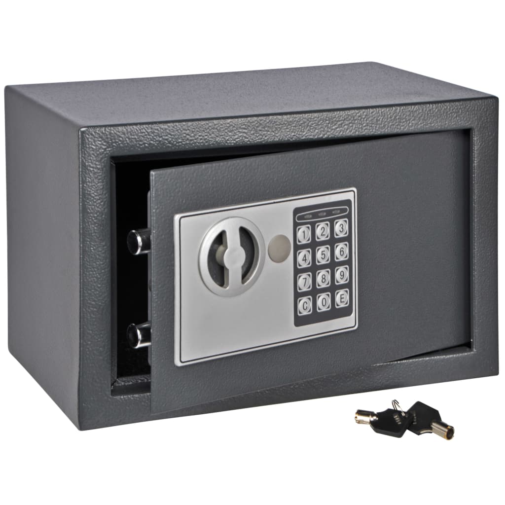 Sicherheits-Safe mit Elektroschloss Anthrazit 35x31x50 cm Stahl