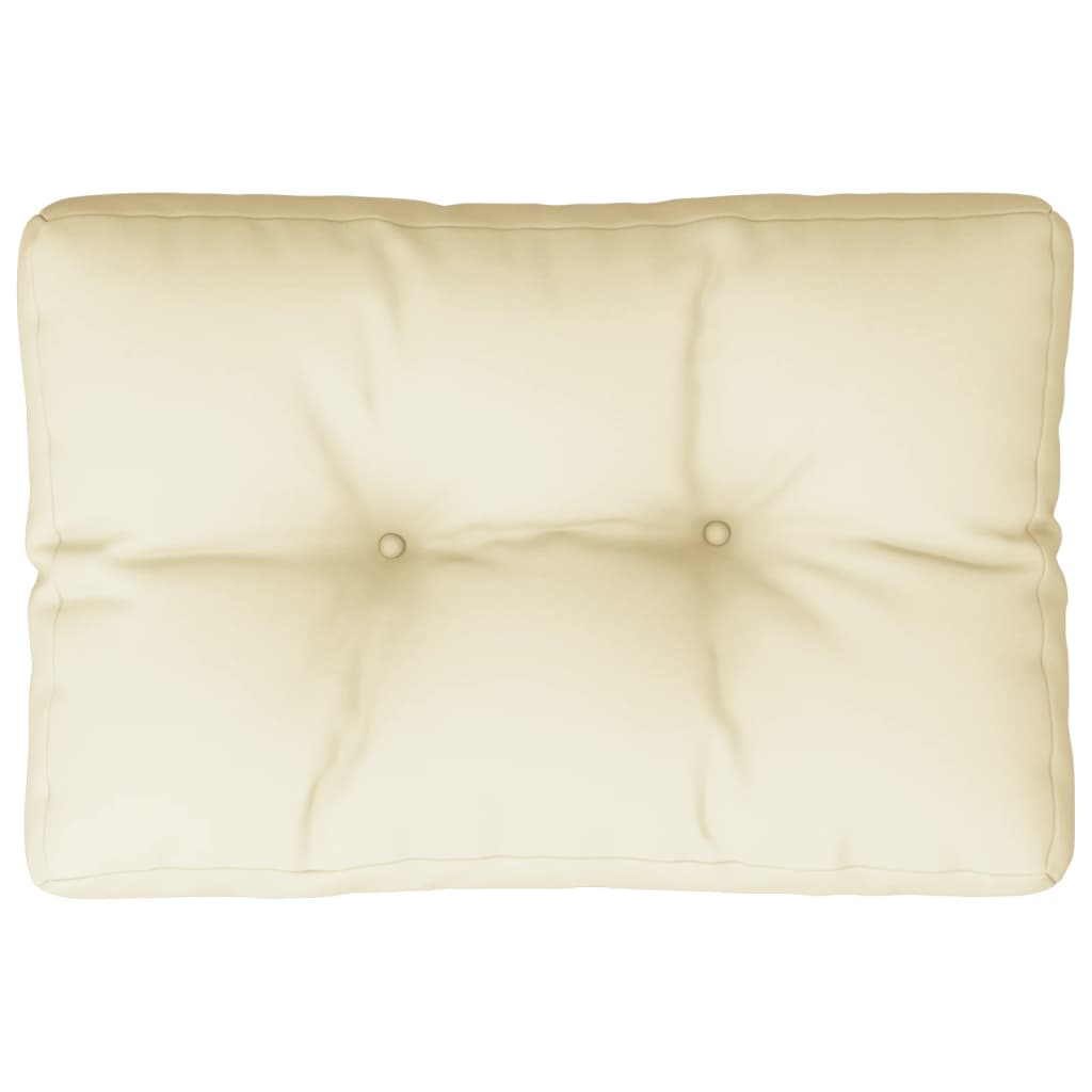 Palettenkissen Creme 60x40x12 cm Stoff Gartenmöbel und Loungebereiche Palettenkissen Creme 60x40x12 cm Stoff Gartenmöbel und Loungebereiche