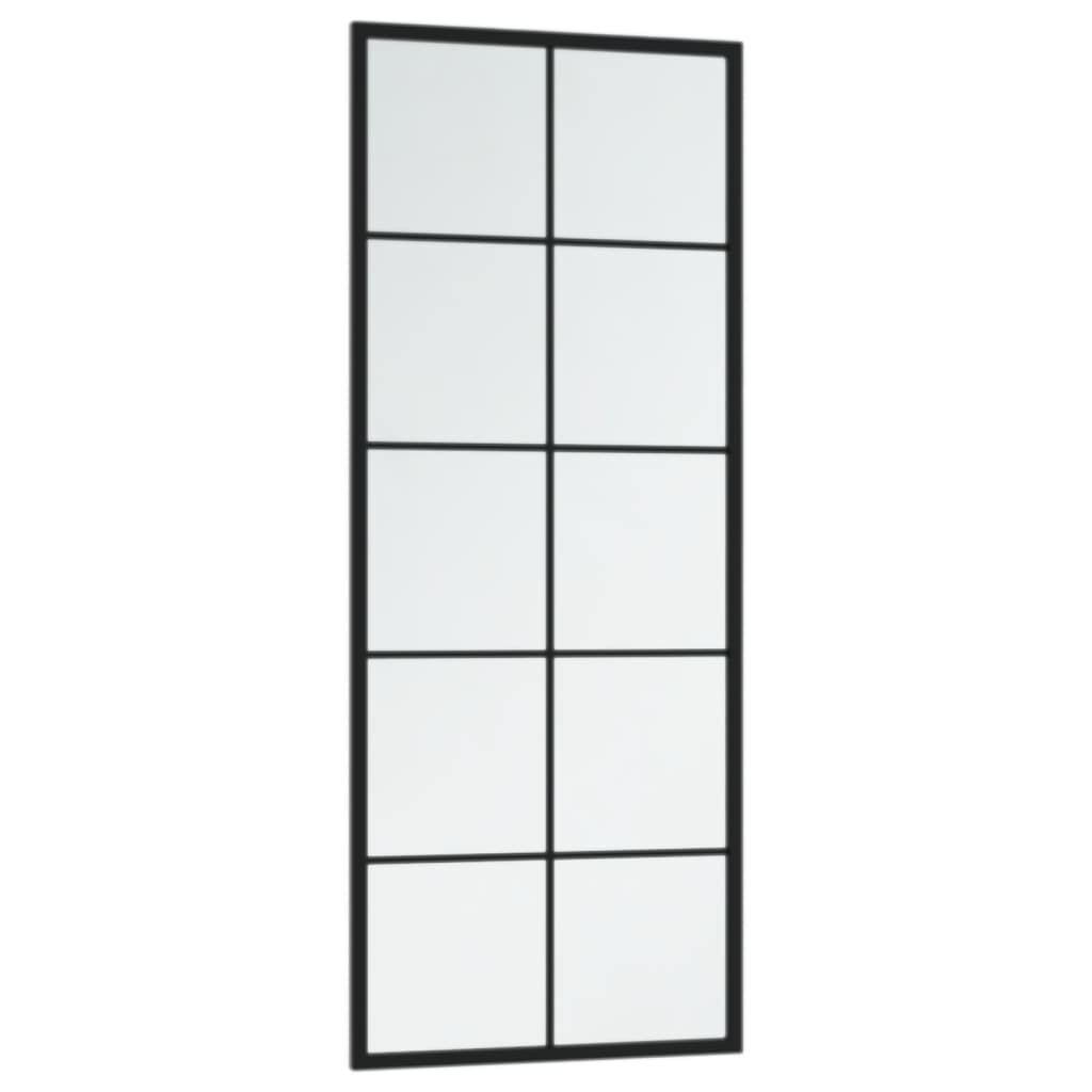 Wandspiegel Schwarz 100x40 cm Metall