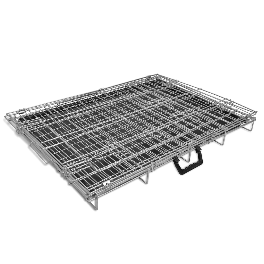 Hundebox faltbar Metall 76 x 55 x 61 cm sicher Transport stabil platzsparend