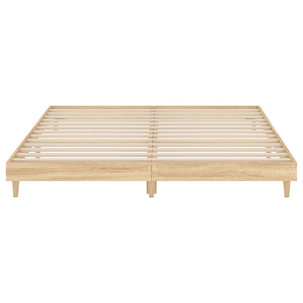 Bettgestell Bettrahmen Queensize Doppelbett Ehe Bett Sonoma Eiche 150x200cm